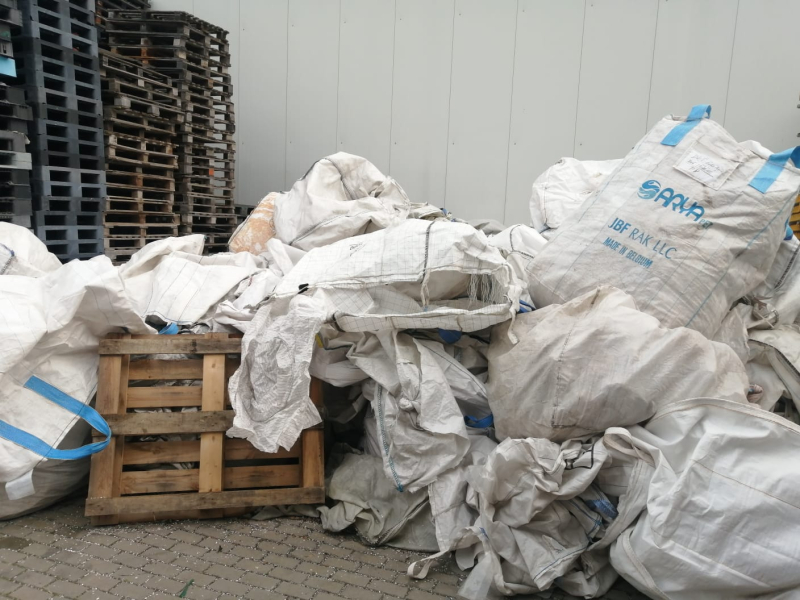 Poškodené Big Bagy na recykláciu